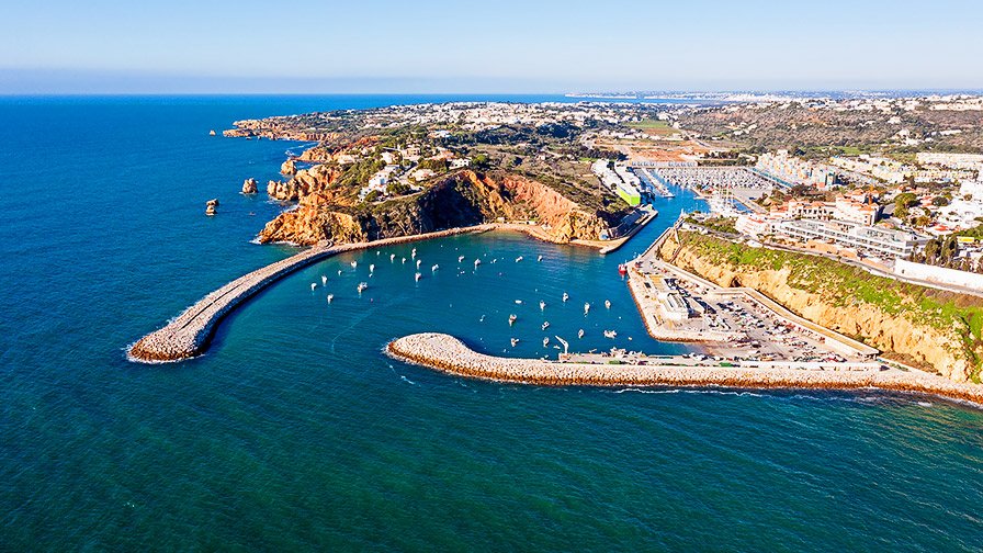 Aerial view of Albufeira, Portugal
