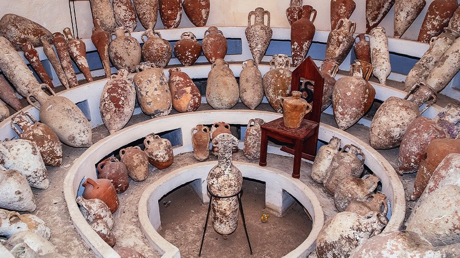 Amphoras collection - The Museum of Underwater Archaeology, Turkey