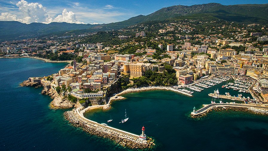 Bastia view over the city, Corsica