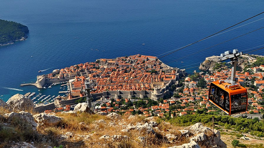 Dubrovnik Old Town, View from Mount Srd - Croatia
