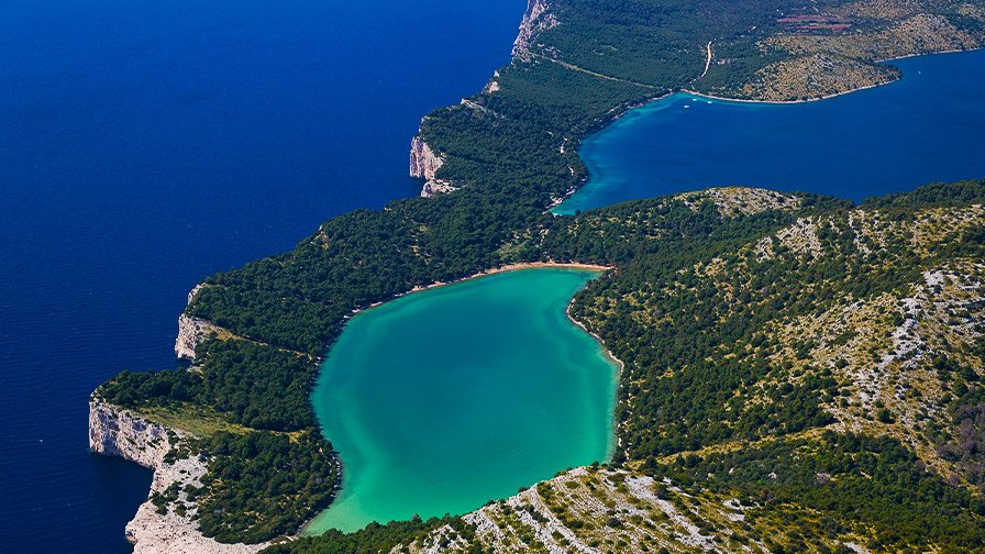 Mir Jezero Lake, Telascica Nature Park, Croatia
