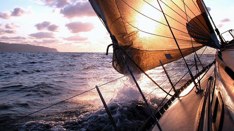 Sailing to sunrise, Croatia